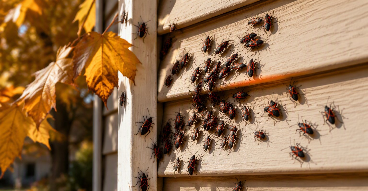 Boxelder Bugs on Stark County Siding Every October