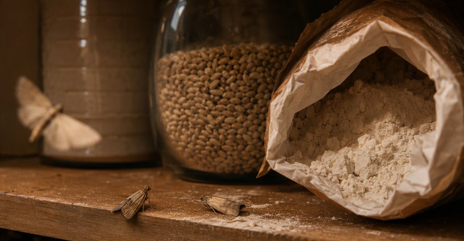 Pantry Moths: How One Bag of Flour Becomes a Kitchen Siege